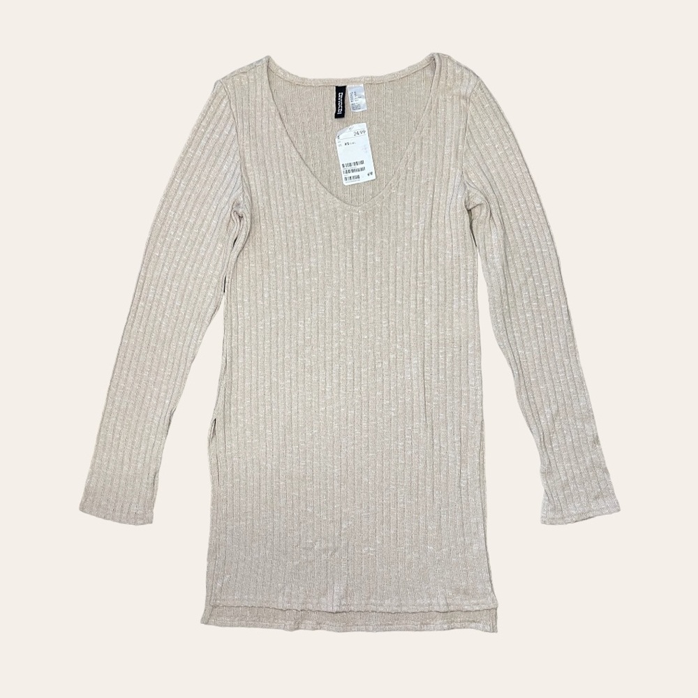 H&M Long Taupe Shirt